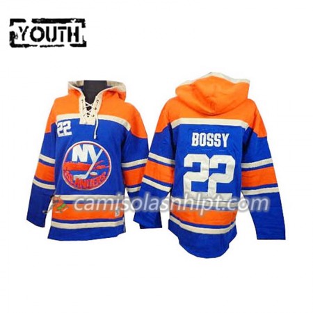 Camisola New York Islanders Mike Bossy22 Azul Sawyer Hoodie - Criança